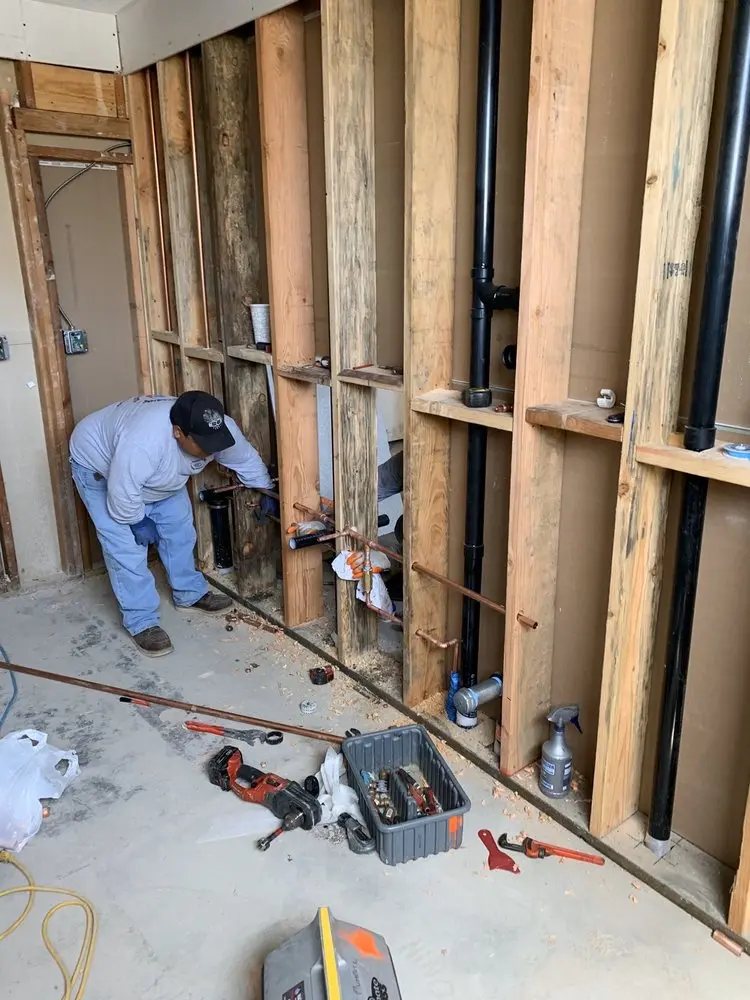 Commercial rough-in plumbing for Gas Line Repair in Fuquay